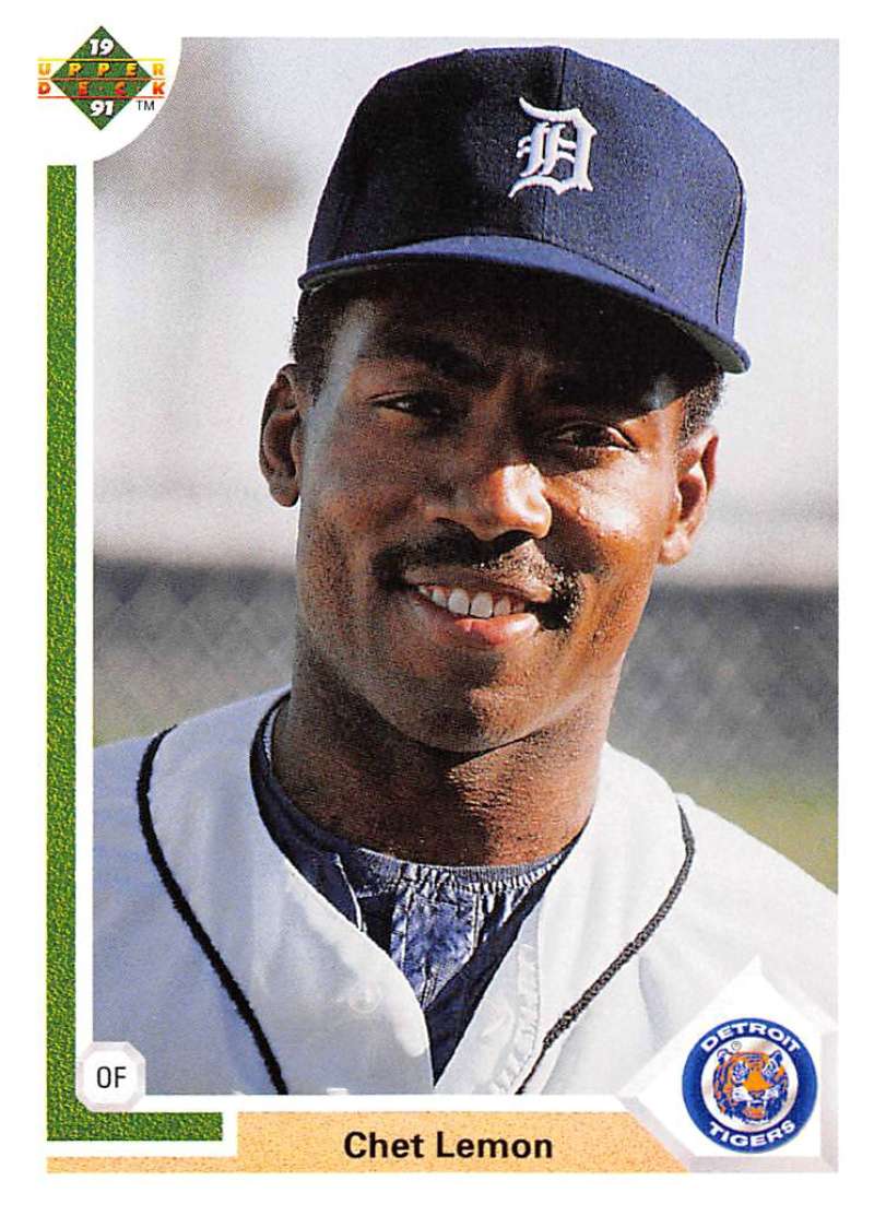 1991 Upper Deck Baseball #389 Chet Lemon Detroit Tigers Image 1