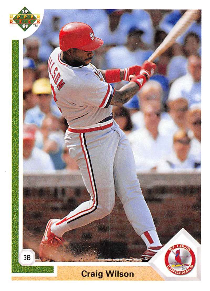 1991 Upper Deck Baseball #390 Craig Wilson RC Rookie St. Louis Cardinals Image 1