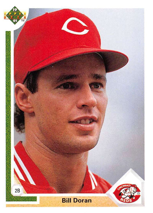 1991 Upper Deck Baseball #398 Bill Doran  Cincinnati Reds  Image 1