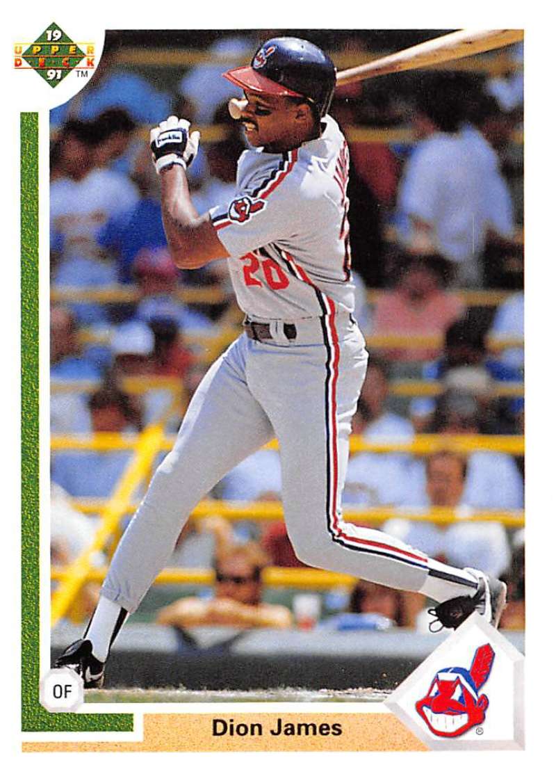 1991 Upper Deck Baseball #399 Dion James Cleveland Indians Image 1
