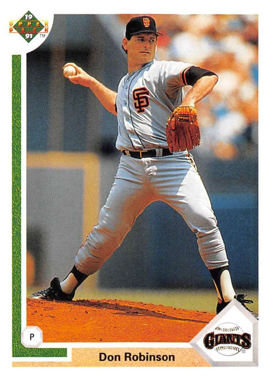 1991 Upper Deck Baseball #402 Don Robinson  San Francisco Giants  Image 1