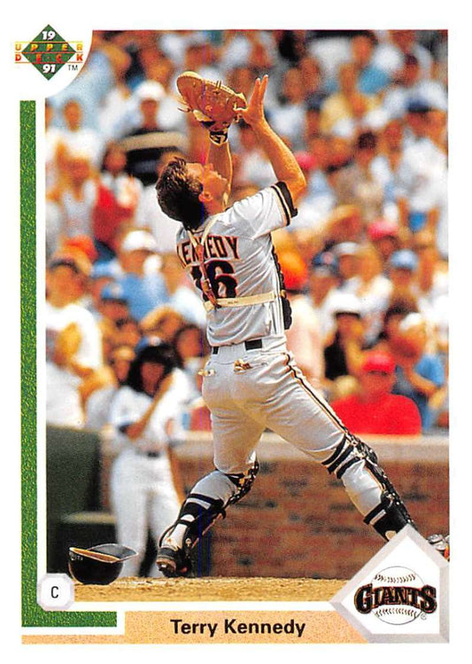 1991 Upper Deck Baseball #404 Terry Kennedy  San Francisco Giants  Image 1