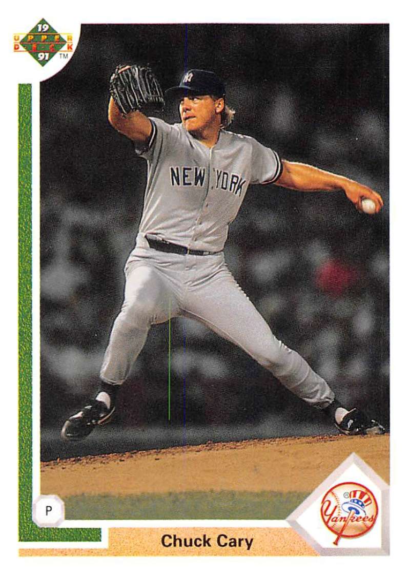 1991 Upper Deck Baseball #409 Chuck Cary New York Yankees Image 1