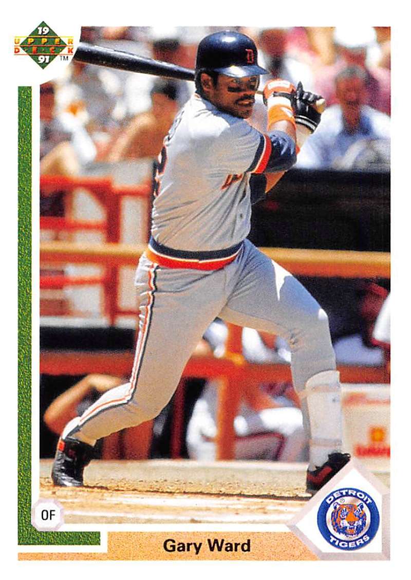 1991 Upper Deck Baseball #412 Gary Ward Detroit Tigers Image 1