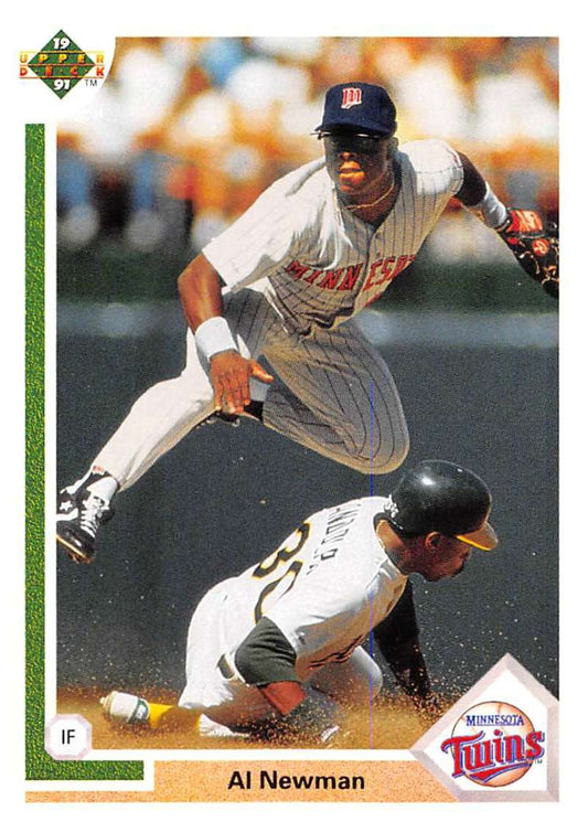 1991 Upper Deck Baseball #413 Al Newman  Minnesota Twins  Image 1
