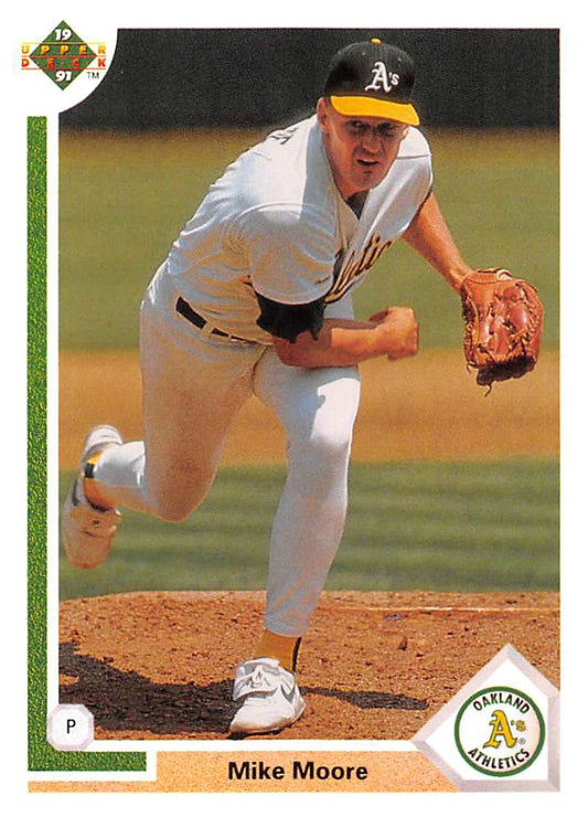 1991 Upper Deck Baseball #423 Mike Moore  Oakland Athletics  Image 1