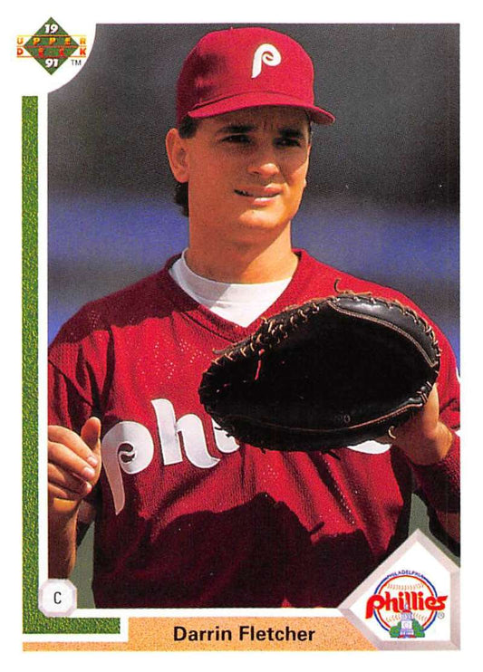 1991 Upper Deck Baseball #428 Darrin Fletcher  Philadelphia Phillies  Image 1