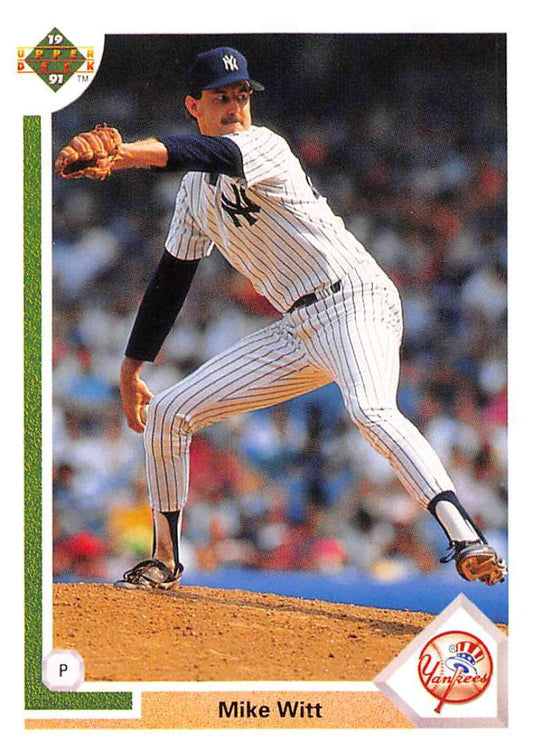 1991 Upper Deck Baseball #429 Mike Witt  New York Yankees  Image 1