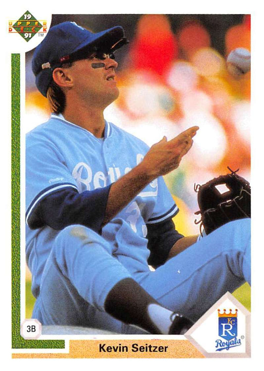 1991 Upper Deck Baseball #433 Kevin Seitzer  Kansas City Royals  Image 1