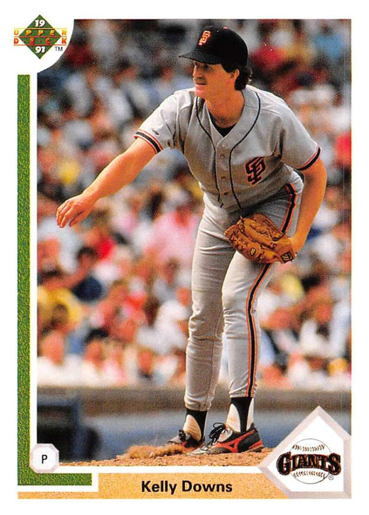 1991 Upper Deck Baseball #441 Kelly Downs  San Francisco Giants  Image 1