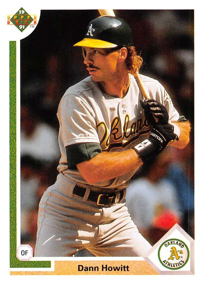 1991 Upper Deck Baseball #442 Dann Howitt Oakland Athletics Image 1