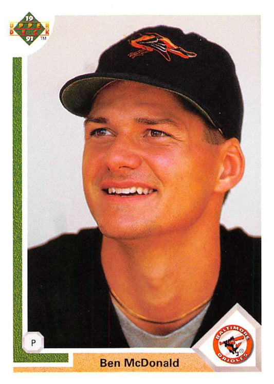1991 Upper Deck Baseball #446 Ben McDonald  Baltimore Orioles  Image 1