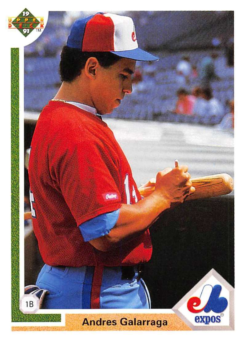 1991 Upper Deck Baseball #456 Andres Galarraga Montreal Expos Image 1