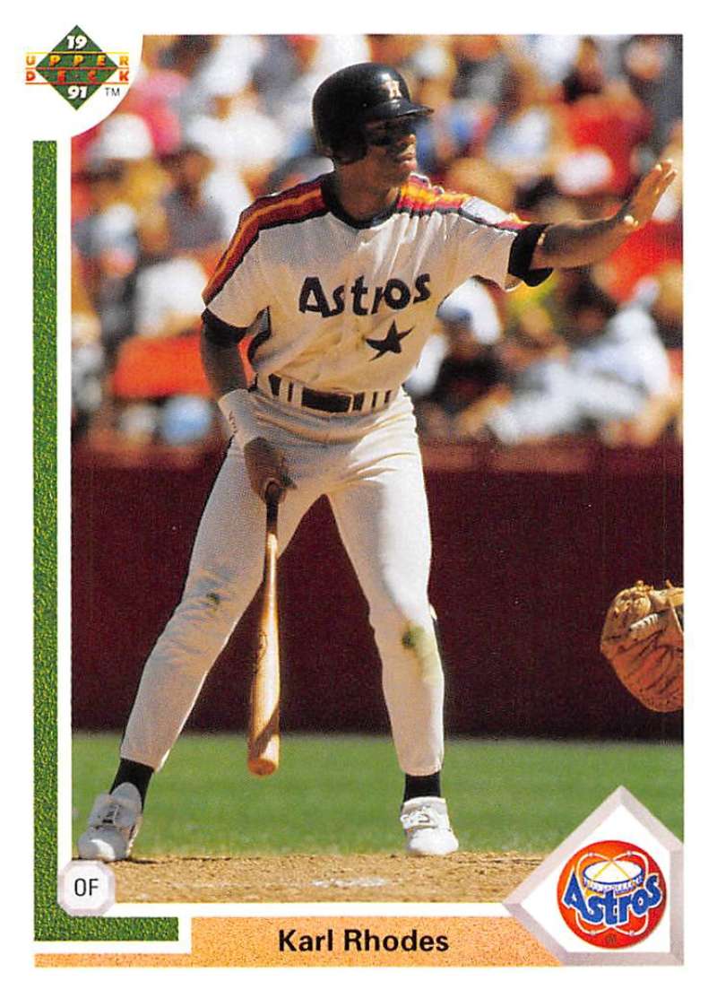 1991 Upper Deck Baseball #466 Karl Rhodes Houston Astros Image 1