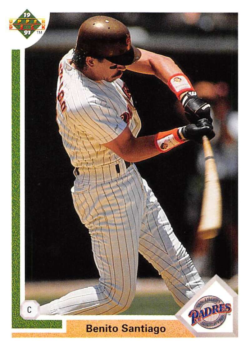 1991 Upper Deck Baseball #467 Benito Santiago San Diego Padres Image 1