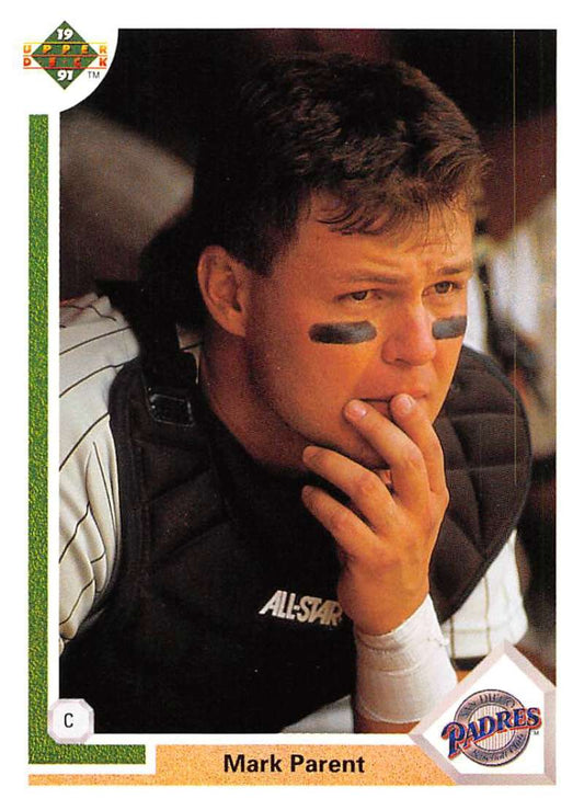 1991 Upper Deck Baseball #470 Mark Parent  San Diego Padres  Image 1