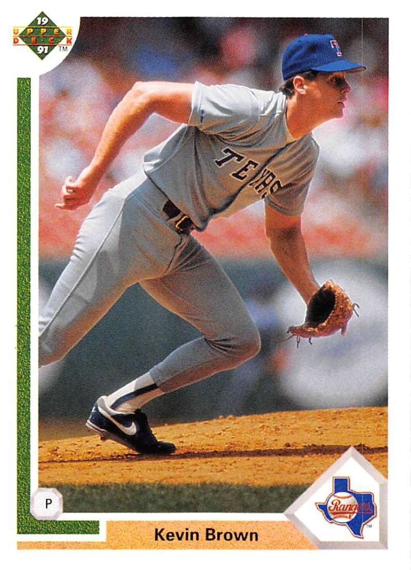 1991 Upper Deck Baseball #472 Kevin Brown Texas Rangers Image 1