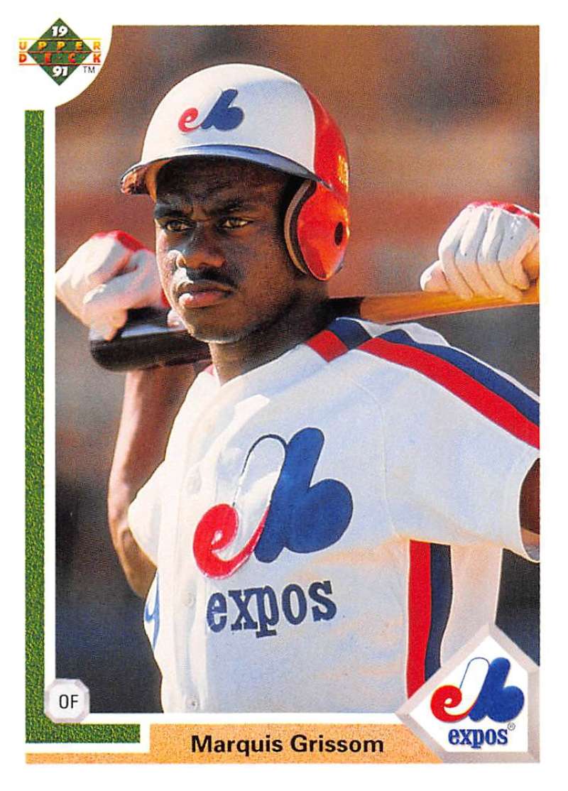 1991 Upper Deck Baseball #477 Marquis Grissom Montreal Expos Image 1