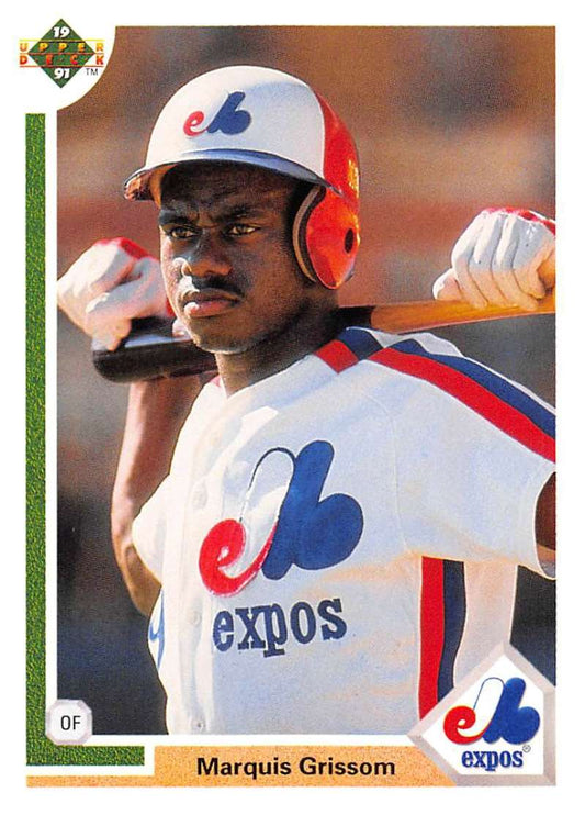 1991 Upper Deck Baseball #477 Marquis Grissom  Montreal Expos  Image 1