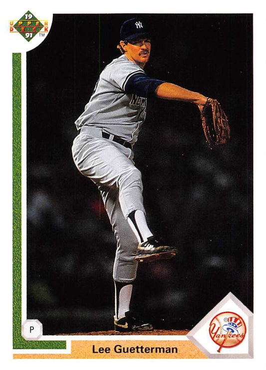 1991 Upper Deck Baseball #481 Lee Guetterman  New York Yankees  Image 1