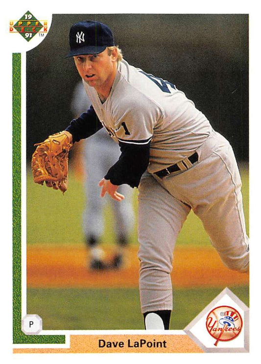 1991 Upper Deck Baseball #483 Dave LaPoint  New York Yankees  Image 1