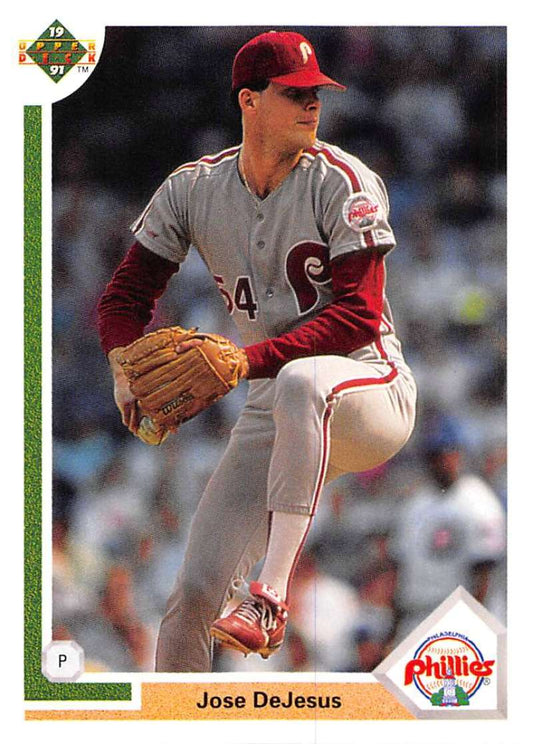 1991 Upper Deck Baseball #486 Jose DeJesus  Philadelphia Phillies  Image 1