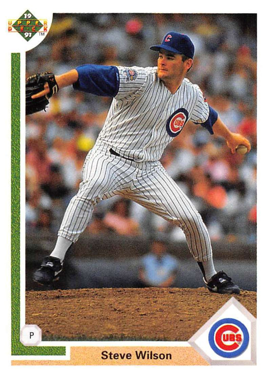 1991 Upper Deck Baseball #493 Steve Wilson  Chicago Cubs  Image 1