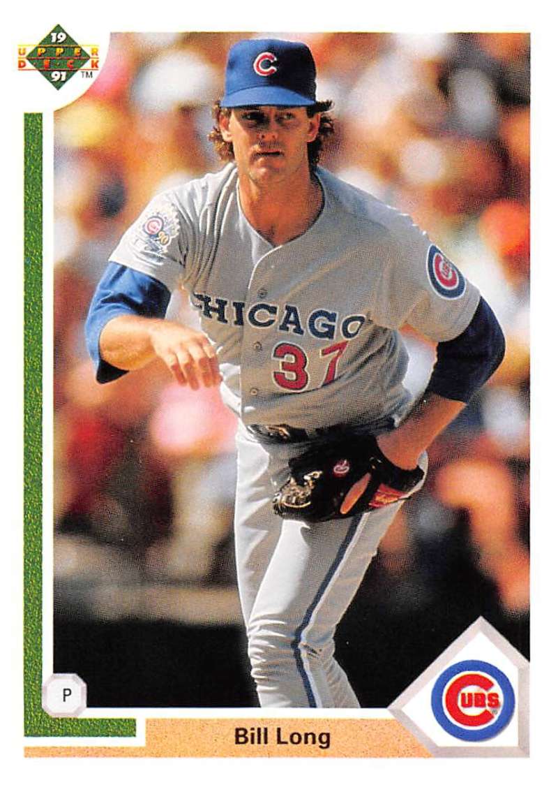 1991 Upper Deck Baseball #495 Bill Long Chicago Cubs Image 1
