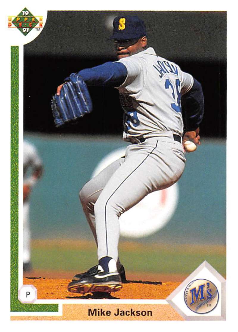 1991 Upper Deck Baseball #496 Mike Jackson Seattle Mariners Image 1