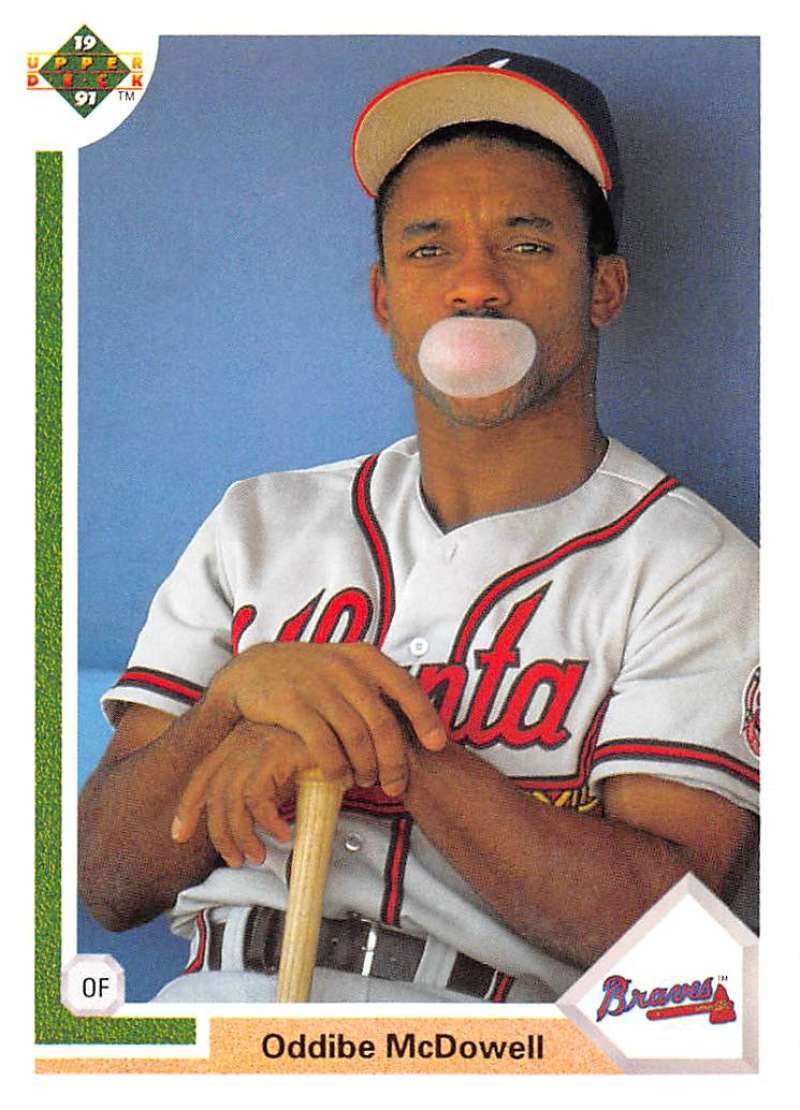 1991 Upper Deck Baseball #497 Oddibe McDowell Atlanta Braves Image 1