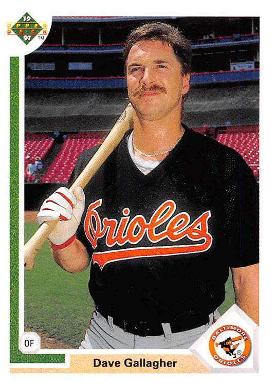 1991 Upper Deck Baseball #508 Dave Gallagher  Baltimore Orioles  Image 1