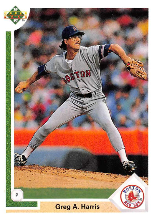 1991 Upper Deck Baseball #509 Greg Harris  Boston Red Sox  Image 1