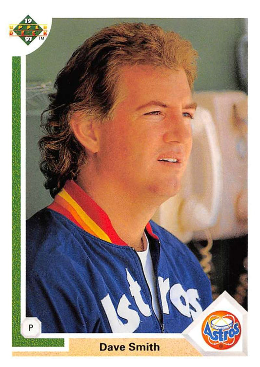 1991 Upper Deck Baseball #513 Dave Smith  Houston Astros  Image 1