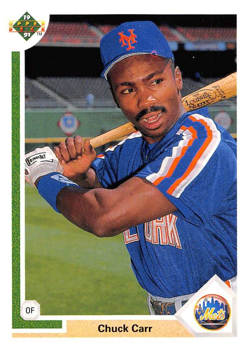 1991 Upper Deck Baseball #514 Chuck Carr New York Mets Image 1