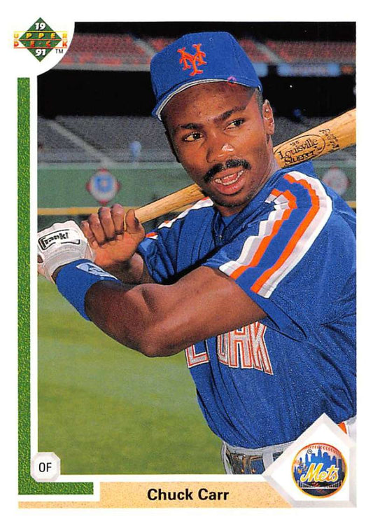 1991 Upper Deck Baseball #514 Chuck Carr  New York Mets  Image 1