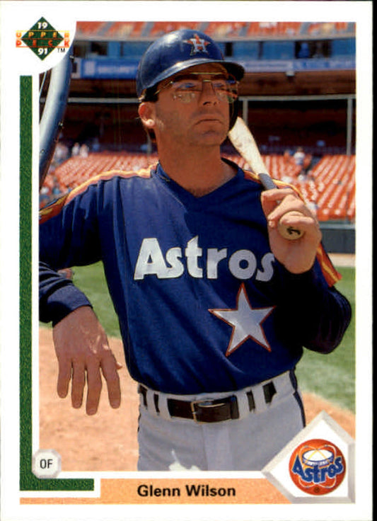 1991 Upper Deck Baseball #515 Glenn Wilson  Houston Astros  Image 1