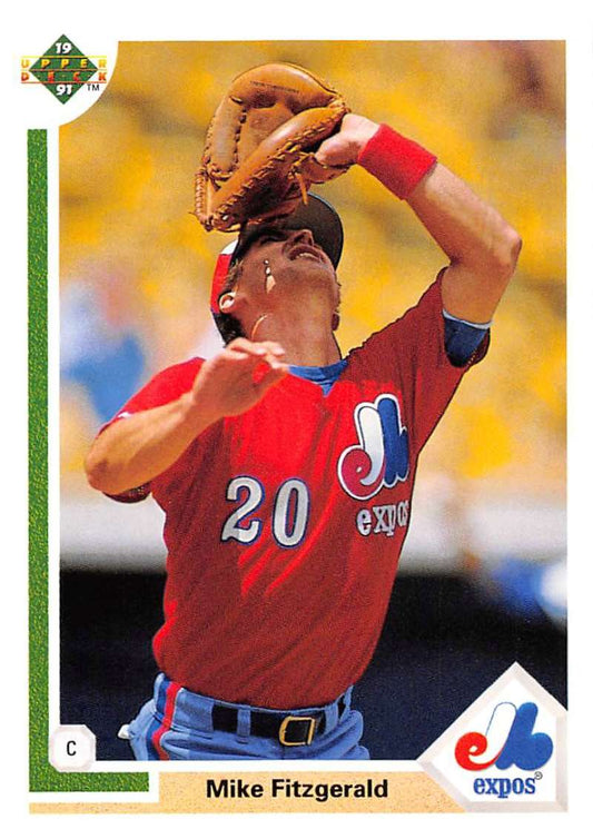 1991 Upper Deck Baseball #516 Mike Fitzgerald  Montreal Expos  Image 1