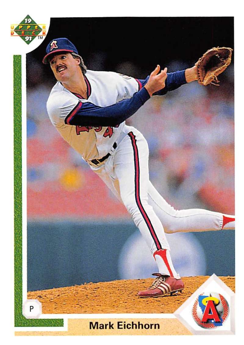 1991 Upper Deck Baseball #519 Mark Eichhorn California Angels Image 1
