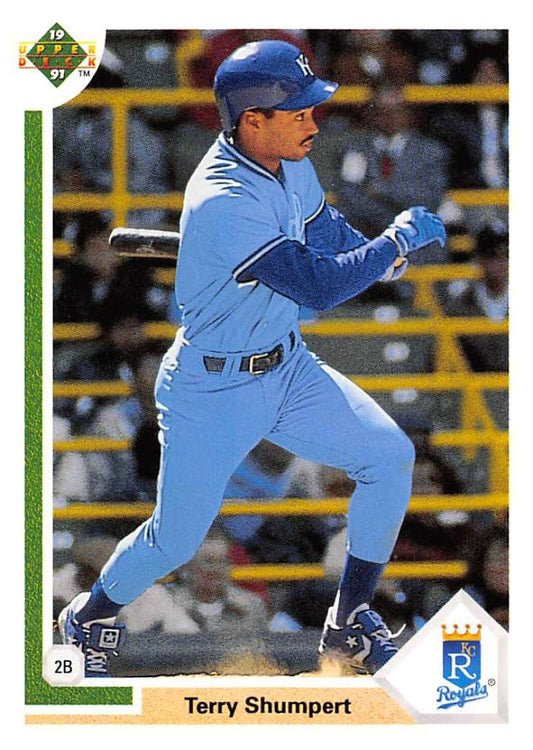 1991 Upper Deck Baseball #521 Terry Shumpert  Kansas City Royals  Image 1