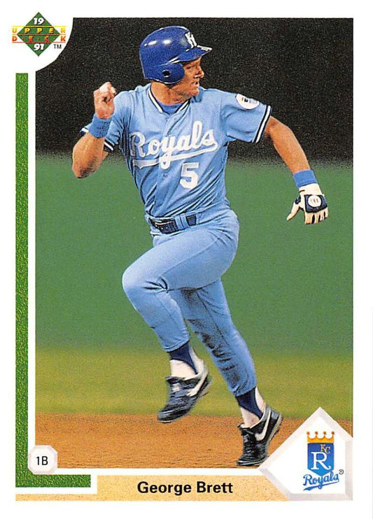 1991 Upper Deck Baseball #525 George Brett  Kansas City Royals  Image 1