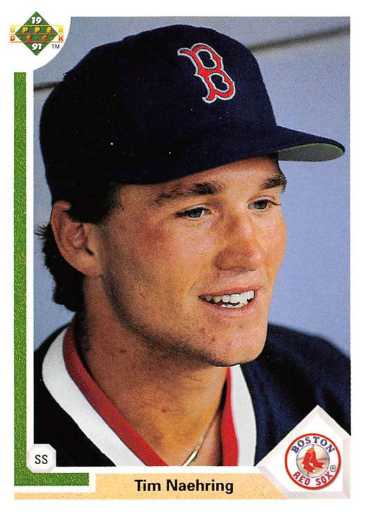 1991 Upper Deck Baseball #527 Tim Naehring  Boston Red Sox  Image 1
