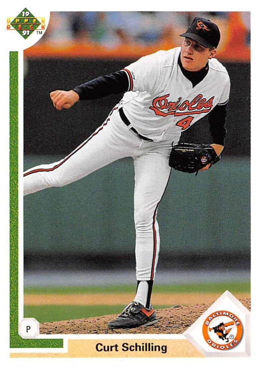 1991 Upper Deck Baseball #528 Curt Schilling  Baltimore Orioles  Image 1