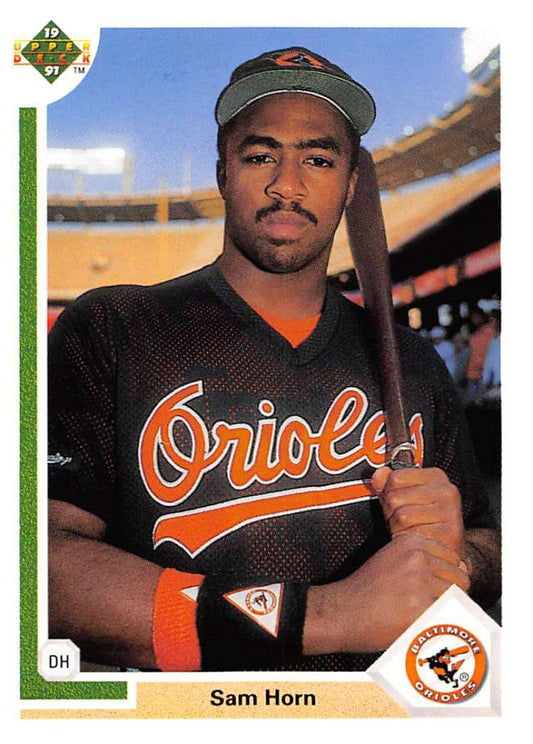 1991 Upper Deck Baseball #530 Sam Horn  Baltimore Orioles  Image 1