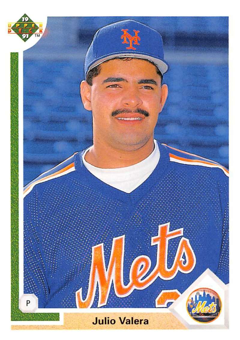 1991 Upper Deck Baseball #534 Julio Valera New York Mets Image 1