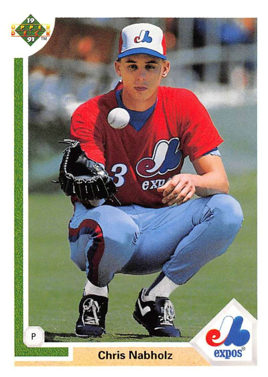 1991 Upper Deck Baseball #538 Chris Nabholz  Montreal Expos  Image 1