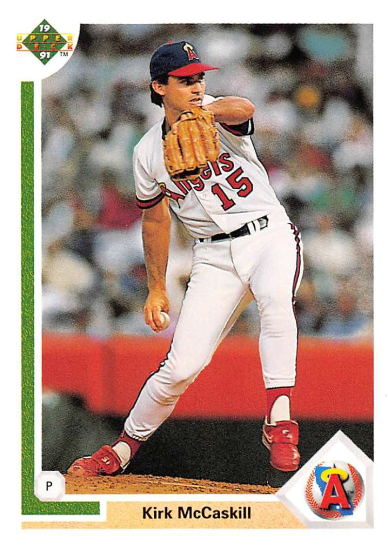 1991 Upper Deck Baseball #539 Kirk McCaskill California Angels Image 1