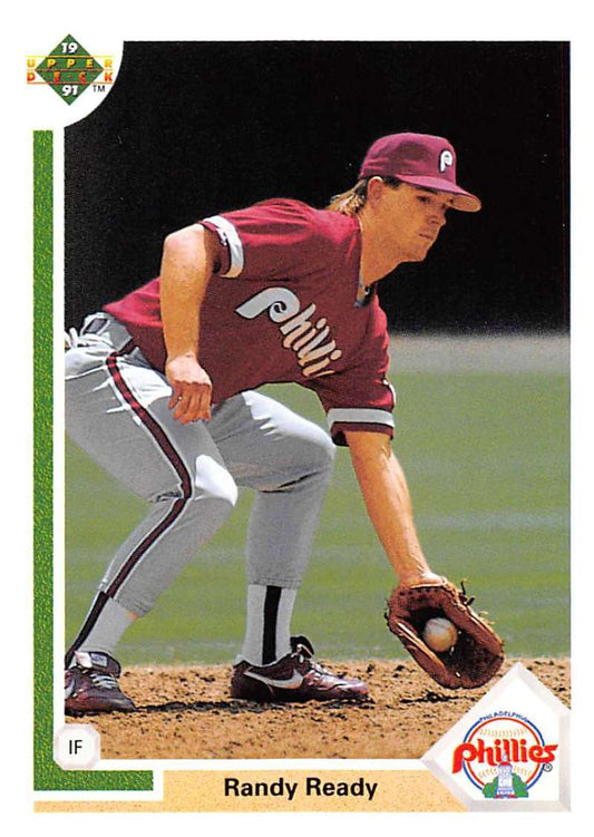 1991 Upper Deck Baseball #540 Randy Ready  Philadelphia Phillies  Image 1