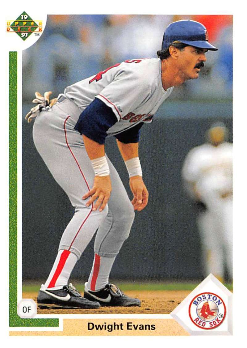 1991 Upper Deck Baseball #549 Dwight Evans Boston Red Sox Image 1