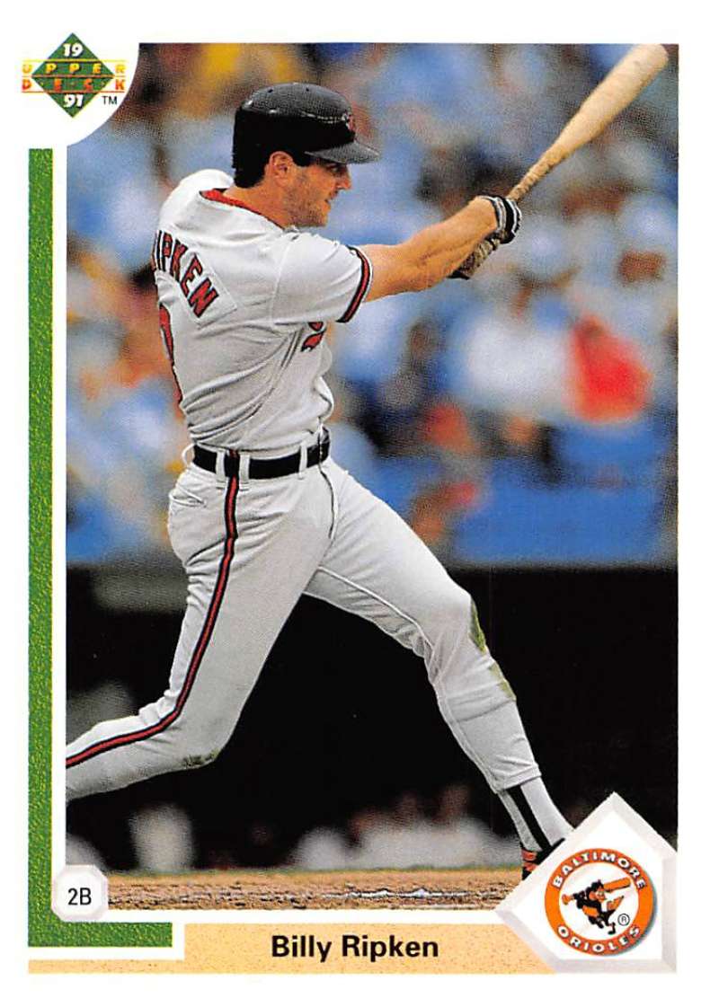 1991 Upper Deck Baseball #550 Billy Ripken Baltimore Orioles Image 1