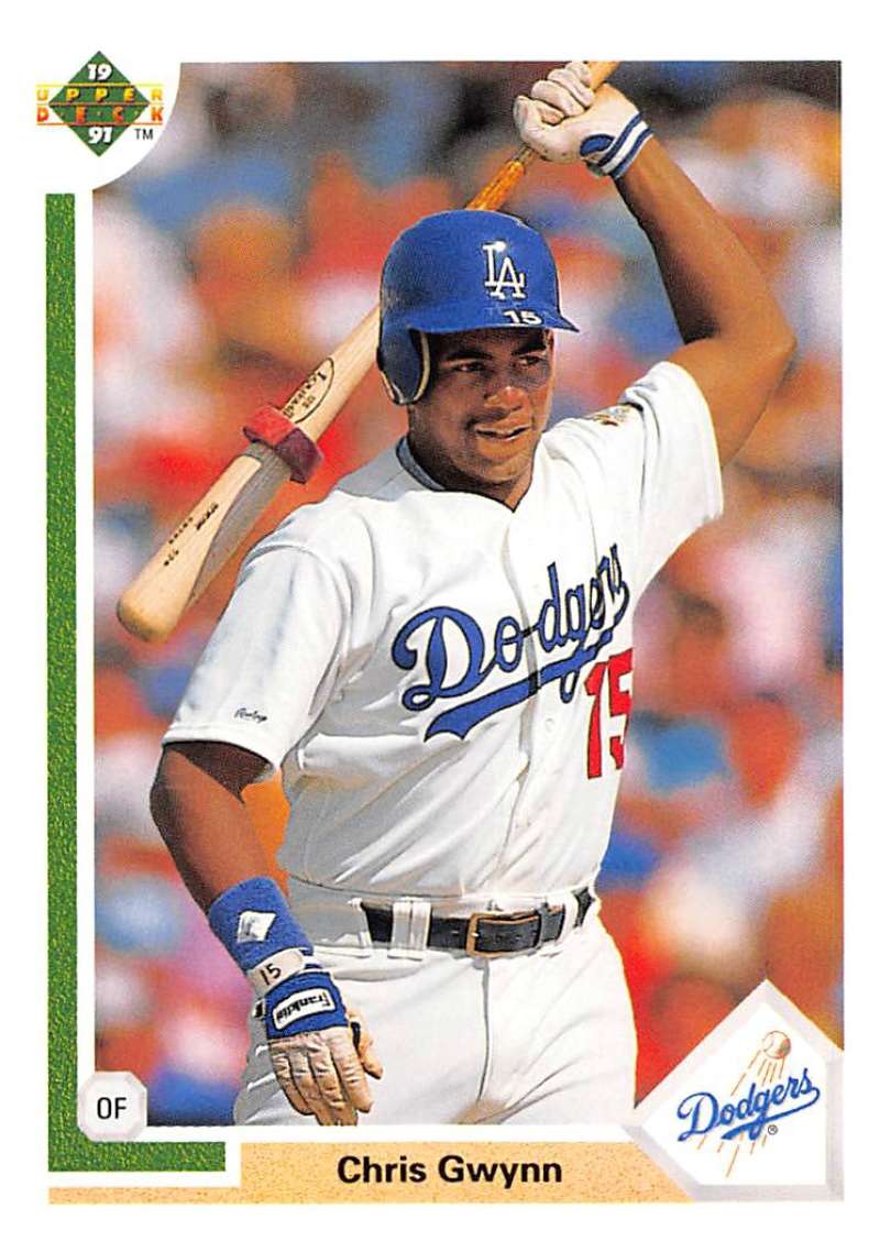 1991 Upper Deck Baseball #560 Chris Gwynn Los Angeles Dodgers Image 1